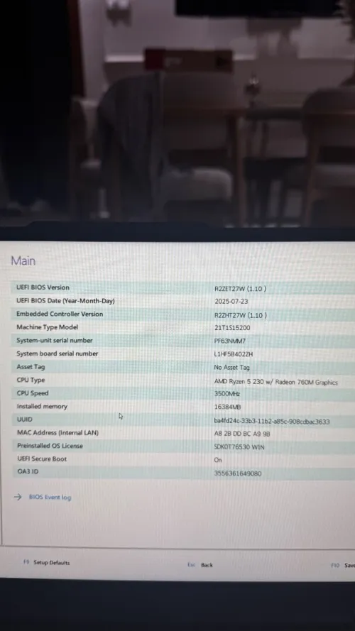 Lenovo ThinkPad E14 Gen 7 Rayzn5 230 16/512