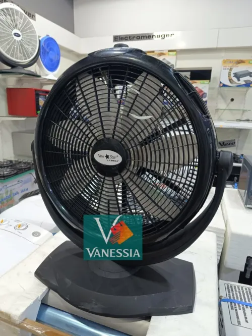 Ventilateur 2En1 De Sol & Mural Cobra Noir 7 Lames