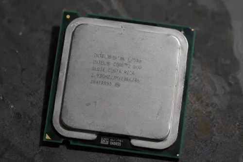 معالج Intel Core 2 Duo E7500 مستعمل نظيف + أداء مستقر + حرارة عادية