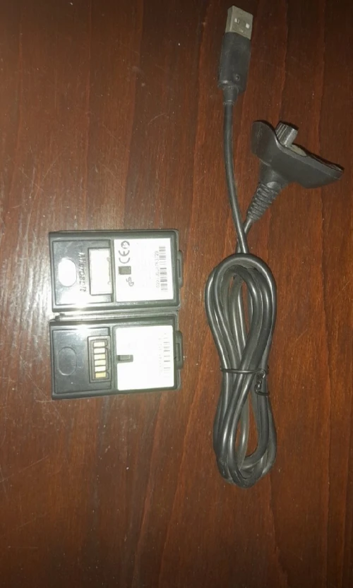 Cable mannete xbox 360+2Batterie mannete 360