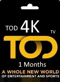 Abonnement 1 mois TOD 4K