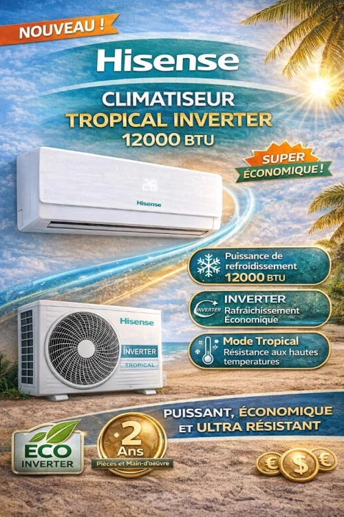 Climatiseur cristor 12000 BTU tropical inverter
