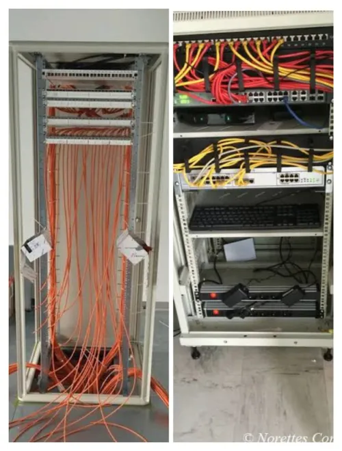 Installation Réseaux (Caméras, systèmes d'incendie, Pointeuses...) 