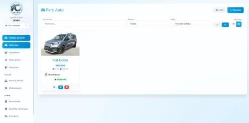Logiciel de gestion VehiculesOS