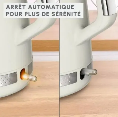 Bouilloire Électrique Moulinex Soleil+ Sans Fil 1.7L 2400W Contrôle de Température - غلاية