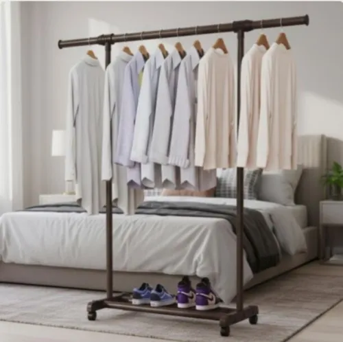 Penderie porte-vêtements single barre