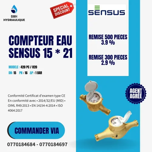 Compteur D' Eau Fileté Sensus