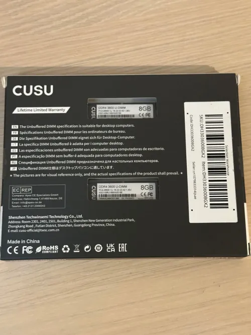 CUSU DH330 16g (2 X 8g) 3200MT CL 18 22 22 42)