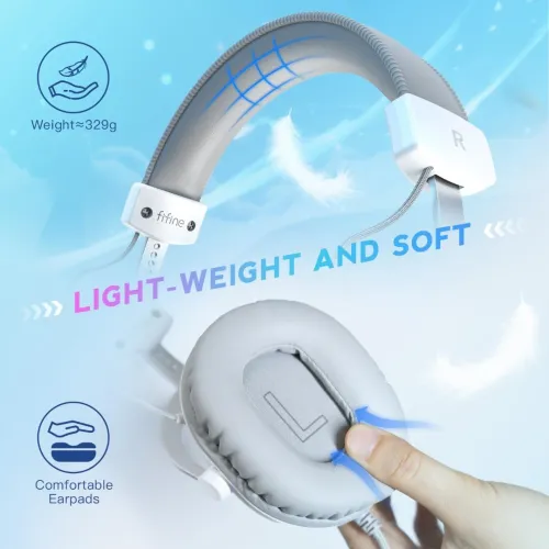 Casque Fifine h9 white
