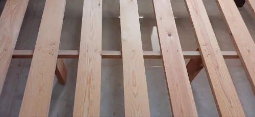 Lit hêtre avc sommier
