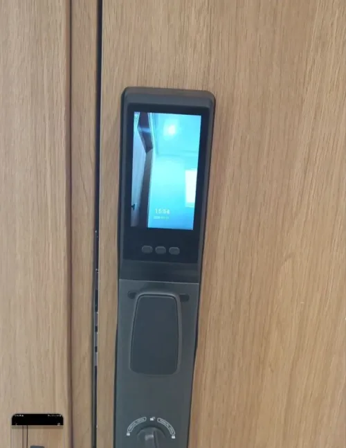 Serrure intelligente avec camera HD et recounaissance faciale, Sécurité avancée pour porte d'entrée