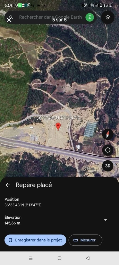 Vente Terrain Tipaza Cherchell