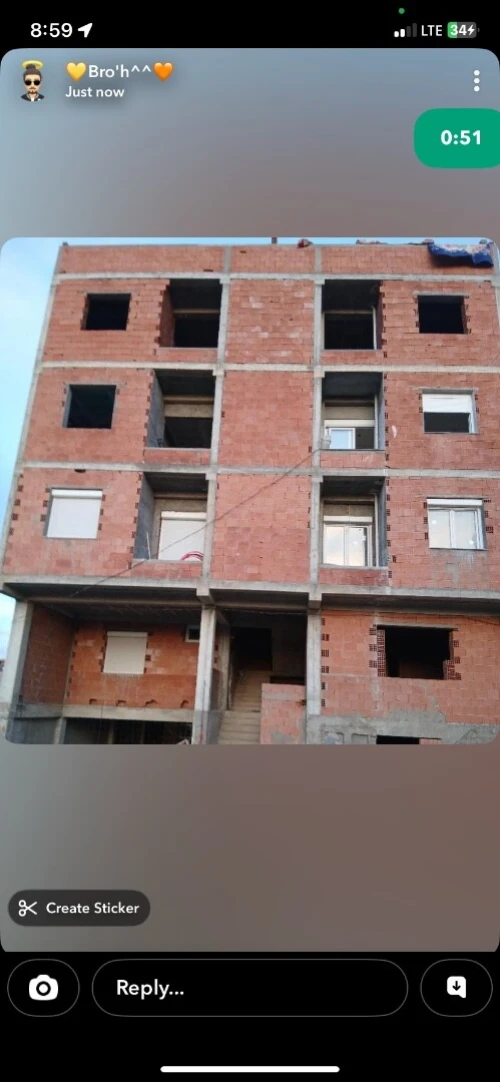 Vente Appartement Niveau de villa F3 Alger Hraoua