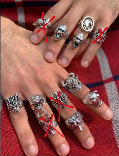 Bagues femme. Rings for women vintage