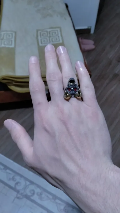 Demon stainless steel ring