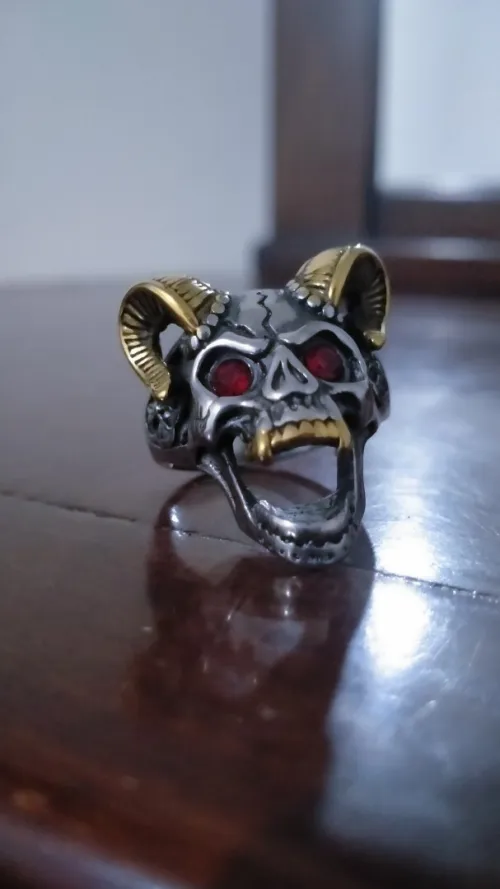 Demon stainless steel ring