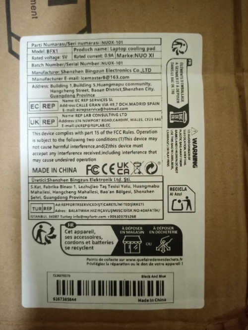 Support refroidisseur pliable pour PC