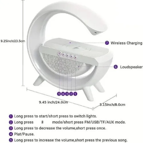 Led Wireless Bluetooth Charging Speaker Bt 2301