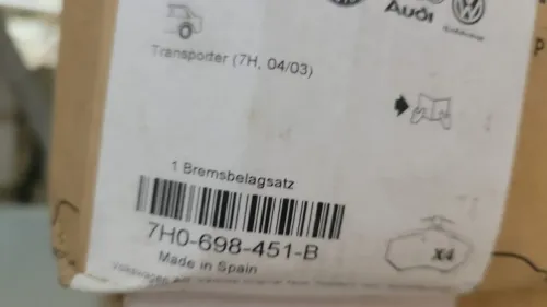 Plaquettes arrières Transporter