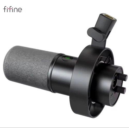 FIFINE K688 Microphone dynamique USB/XLR antichoc, silencieux tactile, prise, 