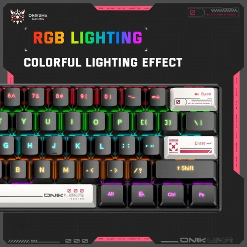 Clavier Onikuma G55 61 Keys RGB