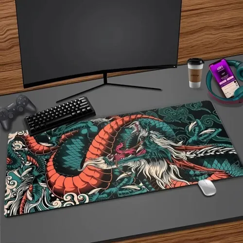 Tapis De Souris XL 700X300X2 MM Dragon Tissue Importation CE