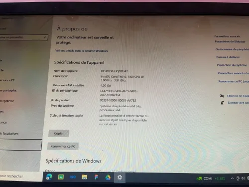 Pc bureau lenovo 