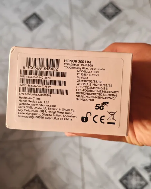 Honor 200 lite version global 8/256