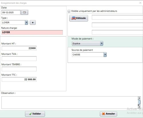 LOGICIEL DE GESTION LOCATION DE VOITURES