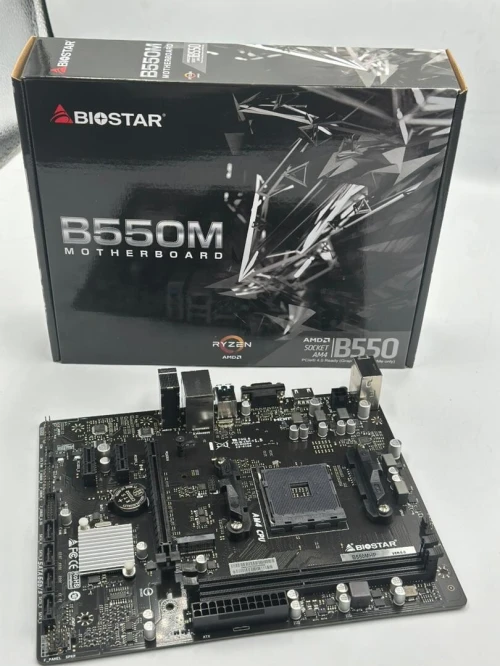 BIOSTAR B550M - CARTE MÈRE MICRO-ATX - SOCKET AMD AM4 - 2 X DDR4 - SATA III - SLOT M.2 - BLACK