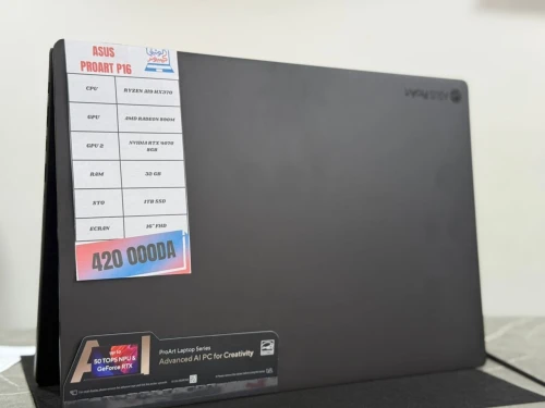 ASUS PROART P16 RYZENAI9 HX370 /RADEON 980 / RTX 4070 8GB/ 32GO / 1T SSD /ECRAN 16" 4K 