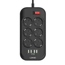 MULTI PRISE 6 SORTIE AVEC 4 USB SIYOTEAM  6403