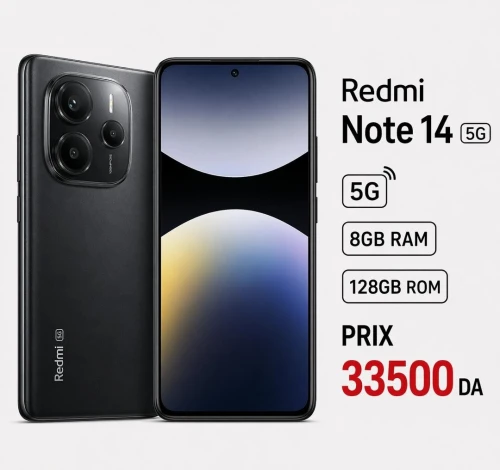 Redmi Note14 5G / 128GB /8GB RAM /ETAT 10/10 / OCASSION REDMI NOTE 14 5G