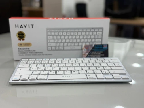 Clavier sans-fil double mode 2.4GHz et Bluetooth 5.0 HAVIT KB221WB pour PC WINDOWS ANDROID IOS