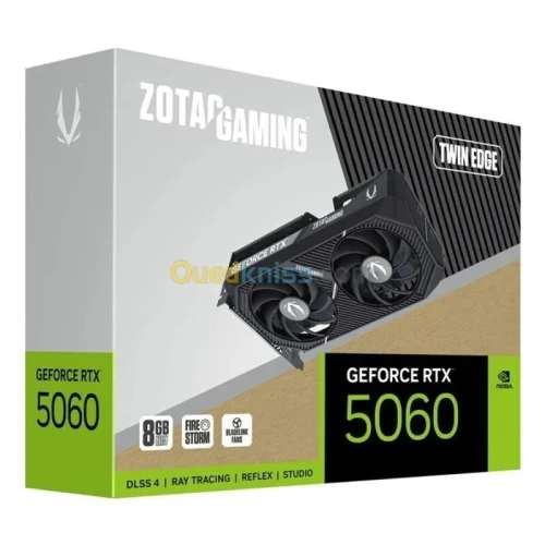 ZOTAC GAMING GEFORCE RTX 5060 TWIN EDGE - 8GB GDDR7 - DLSS 4 - RAY TRACING - HDMI/DP - BLACK