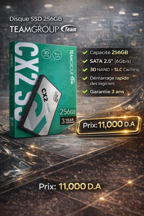 Disque SSD TeamGroup CX2 256GB neuf disponible
