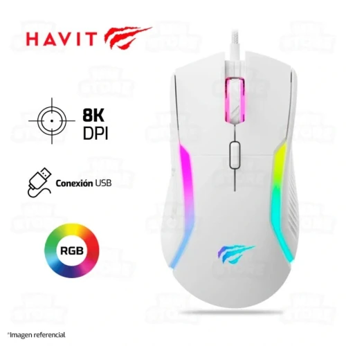 HAVIT MS1033 Souris Gaming RGB 9 boutons Programmable 8000 DPI