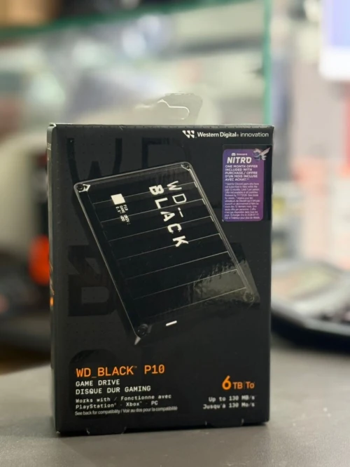 WD_BLACK P10 /6TB - Disque Dur Externe USB 3.2 - Noir 