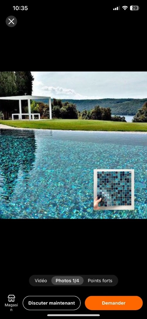 Pool , Piscine mosaique  , Hammam , salle de bain ,