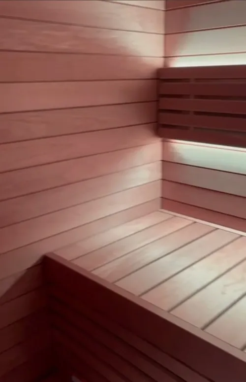 Le Sauna Harvia avec le bois . Aspen ,Abachi,thermoaspen,Thermoalder,pine , Spruce 