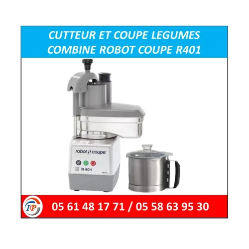 CUTTER ET COUPE LEGUMES COMBINE ROBOT COUPE R401 