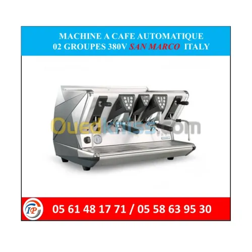 MACHINE A CAFE AUTOMATIQUE 02 GROUPES 380V SAN MARCO ITALY