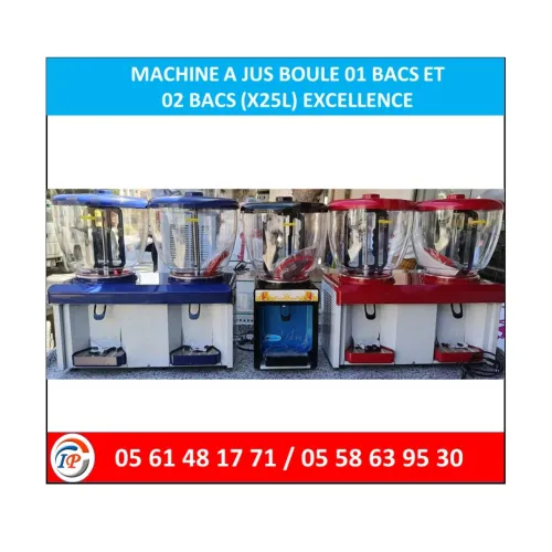 MACHINE A JUS BOULE 01 BACS ET  02 BACS (X25L) EXCELLENCE 
