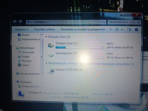 Vent pc toshiba