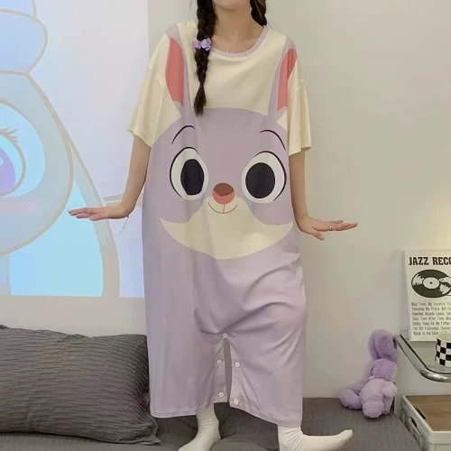 Tenue intérieur été, douce, style cartoon, confortable et portable à extérieur.