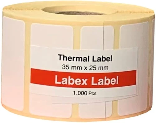 Etiquettes , Étiquette , Étiquettes, Rouleaux, thermique , destructibles , aluminium 