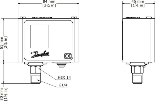 Presostat Danfoss KP36