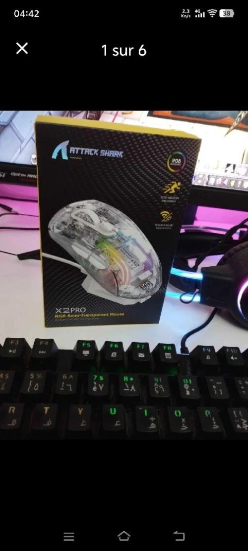 Attack shark x2 pro rgb sans fil