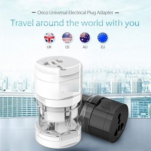 prise d'alimentation universelle: adaptateur de voyage tout-en-un 3en1 , avec US / UE / UK / AU
