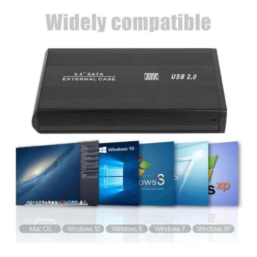 Rack Pour Disque Dur Externe Hdd 3.5" Pouces Sata Usb3.0 Avec Alimentation